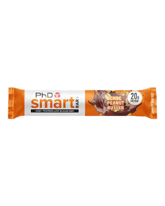 Baton proteic Smart Bar Choc Peanut Butter, 64 g, PhD Nutrition