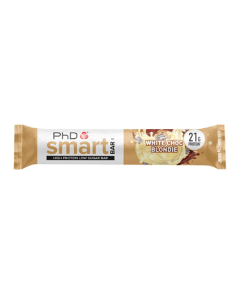Baton proteic Smart Bar White Choc Blondie, 64 g, PhD Nutrition
