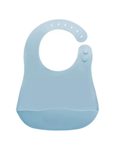Baveta din silicon cu buzunar, 6 luni+, Aqua Blue, Appekids