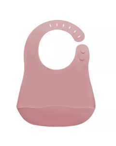 Baveta din silicon cu buzunar, 6 luni+, Old Rose, Appekids