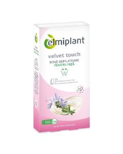 Benzi Depilatoare fata Velvet Touch, 2*10 bucati, Elmiplant 
