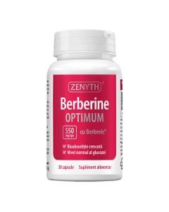 Berberine Optimum cu Berbevis® extract 550 mg, 30 capsule, Zenyth