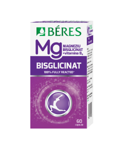 Magneziu Bisglicinat + B6, 60 capsule, Beres 