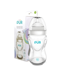 Biberon Advanced cu gura larga, 250ml, PUR 
