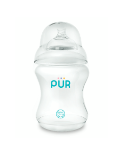 Biberon Comfort cu gura larga, 250ml, PUR 