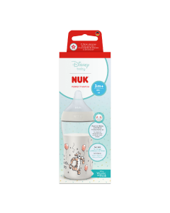Biberon cu tetina din silicon Perfect Match, Tigger, flux M, 3+ luni, 260 ml, Nuk