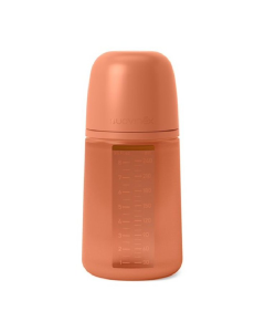 Biberon din silicon SX Pro Colour Essence, debit mediu, caramiziu, 240 ml, Suavinex 