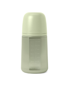 Biberon din silicon SX Pro Colour Essence, debit mediu, verde, 240 ml, Suavinex 