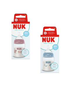 Biberon First Choice, flux S, 0 luni+, culori variate, 150 ml, 1 bucata, Nuk