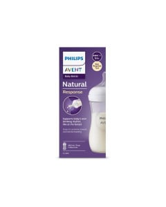 Biberon Natural Response SCY903/01, 1 luna +, 260 ml, Philips Avent