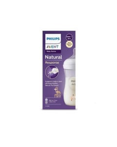 Biberon Natural Response, 1 luna +, 260 ml, Girafe, Philips Avent