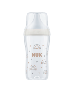 Biberon Perfect Match, Curcubeu, tetina marimea M, 260ml, Nuk