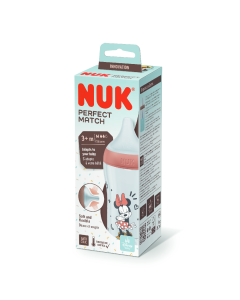 Biberon Perfect Match Minnie, tetina silicon M, 3m+, 260 ml, Nuk 