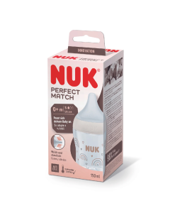 Biberon Perfect Match, tetina marimea S, 0+ luni, 150ml, Nuk