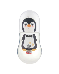 Biberon PP decorat pinguin,150ml, Primii Pasi