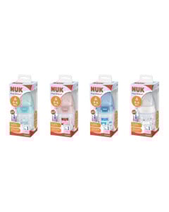 NUK First Choice Biberon cu tetina silicon M, 0-6luni, 150 ml