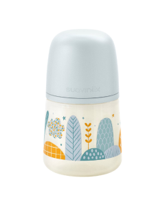 Biberon tetina fiziologica SX Pro Dreams, debit lent, albastru, 150ml, Suavinex