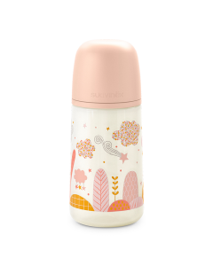 Biberon tetina fiziologica SX Pro Dreams, debit mediu, piersica, 270ml, Suavinex
