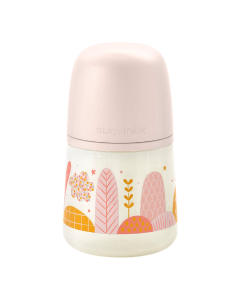 Biberon tetina fiziologica SX Pro Dreams, debit lent, roz, 150ml, Suavinex