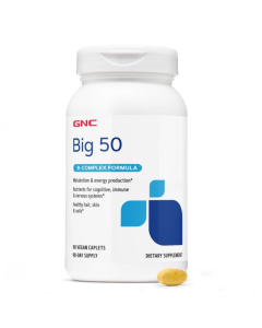 GNC Big 50, Complex Vitamina B, 100 tablete