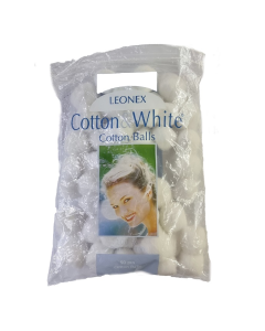 Bilute de vata Cotton & White, 50 bucati, Leonex