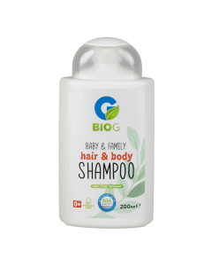 Sampon organic pentru par și corp BABY, 200 ml, BIO G