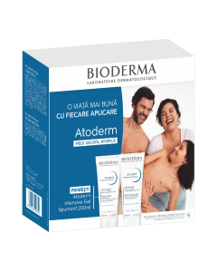 Pachet Atoderm Intensiv Balsam, 200 ml + Intensiv gel spumant, 200 ml, Bioderma