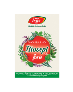 Biosept Forte A22, 20 capsule moi, Fares