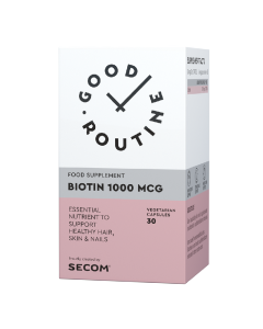 Biotin 1000 mcg Good Routine, 30 capsule vegetale, Secom