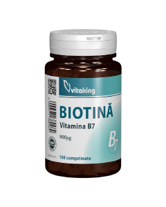 Biotin Vitamina B7, 100 comprimate, Vitaking