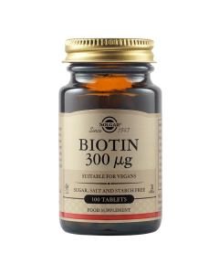 Biotin 300 mcg, 100 tablete Solgar