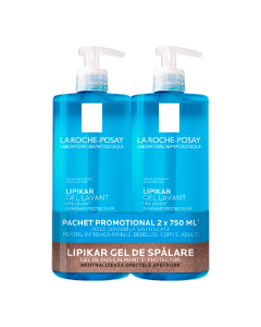 Pachet Gel de dus calmant si protector Lipikar, 2*750ml, La Roche Posay