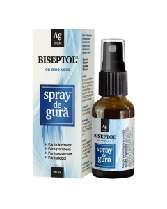BiSeptol Spray de Gura cu Aloe Vera, 20ml, Dacia Plant