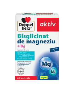 Aktiv Bisglicinat de Mg + B6, 60 capsule, Doppelherz