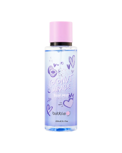 Body Mist cu parfum de cocos, 250ml, Bubble T