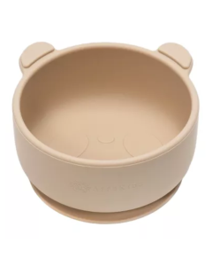 Bol din silicon Little Bear, 6 luni+, Bubble Beige, Appekids