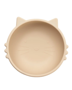 Bol din silicon Kitty I, 6 luni+, Bubble Beige, Appekids