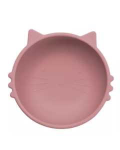 Bol din silicon Kitty I, 6 luni+, Old Rose, Appekids