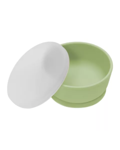 Bol din silicon, 6 luni+, Raw Green, Appekids