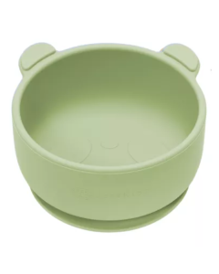 Bol din silicon The Little Bear, 6 luni+, Raw Green, Appekids