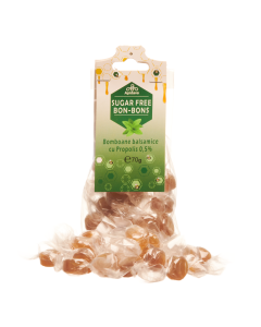 Bomboane fara zahar cu propolis, 70g, Apidava