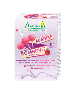Acadele Bombovit impotriva durerilor in gat, 6 g, 6 acadele, Naturalis