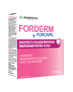 Forderm Booster cu colagen, 10 fiole, Forcapil