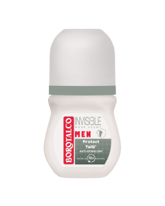 Deodorant roll-on pentru bărbați, Invisible, 50ml, Borotalco