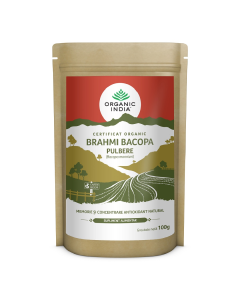 ORGANIC INDIA Brahmi Bacopa Pulbere Memorie si Concentrare, 100g