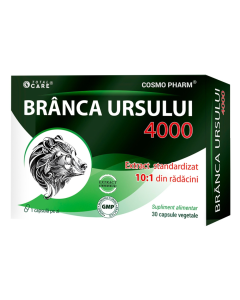 Branca Ursului 4000, 30 capsule vegetale, Cosmo Pharm