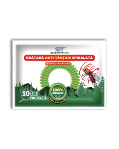 Bratara anti-tantari spiralata pentru copii si adulti, 1 bucata, Smart Touch
