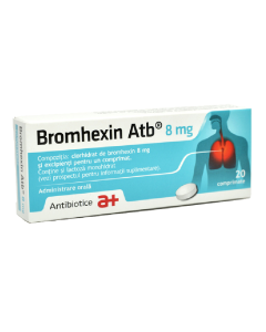 Bromhexin, 8 mg, 20 comprimate, Antibiotice SA