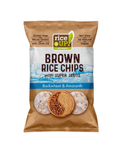 Chips din orez, cu amaranth si hrisca, 60g RiceUp