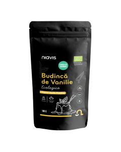 Budinca de vanilie Bio fara gluten, 100 g, Niavis